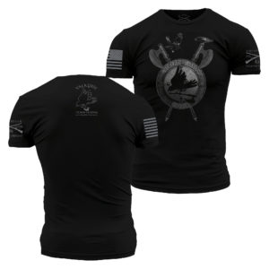 Gruntstyle t-shirt - Valkyrie Fitness Training - Black - Men