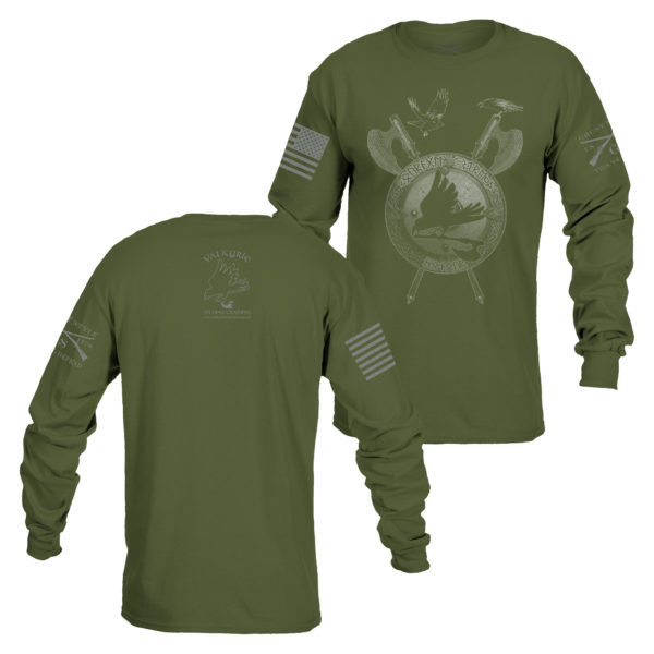 Gruntstyle long sleeve - Valkyrie Fitness Training - Green